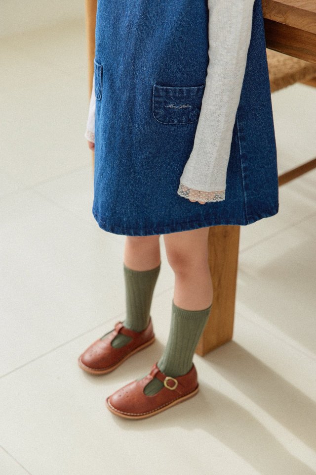 Mon Atelier - Korean Children Fashion - #kidsshorts - Mini Denim One-piece - 6