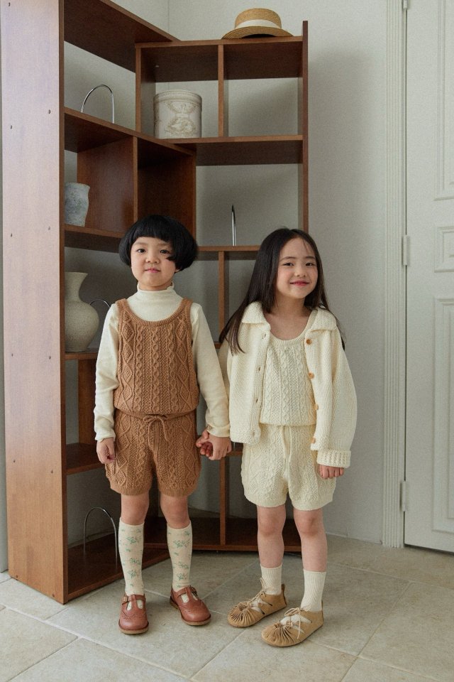 Mon Atelier - Korean Children Fashion - #kidsstore - Cable Jumpsuit - 9