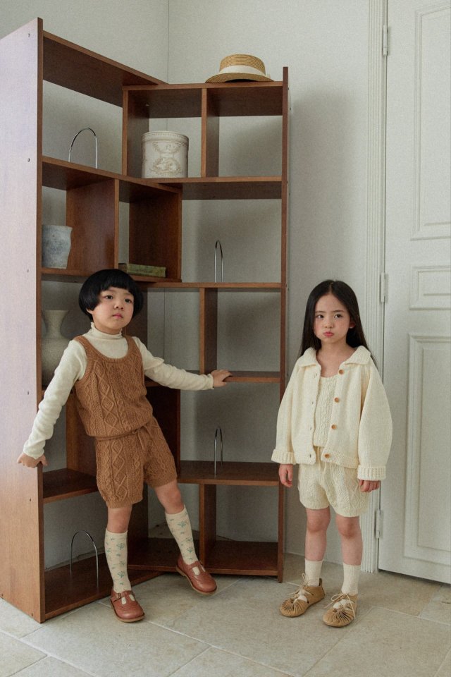 Mon Atelier - Korean Children Fashion - #kidzfashiontrend - Cable Jumpsuit - 10