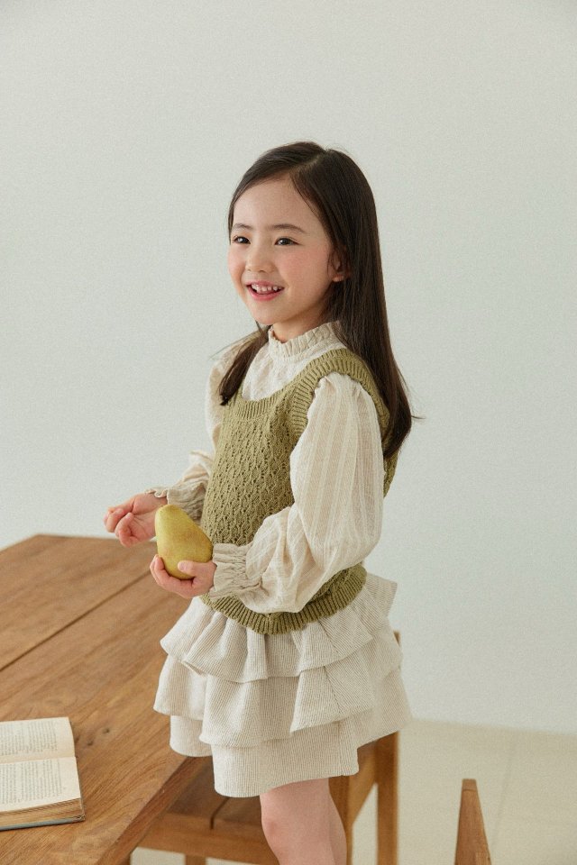 Mon Atelier - Korean Children Fashion - #magicofchildhood - Scallop Vest - 3