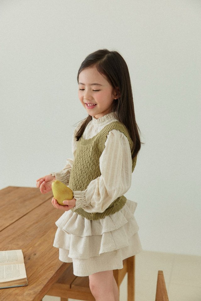 Mon Atelier - Korean Children Fashion - #magicofchildhood - Scallop Vest - 4
