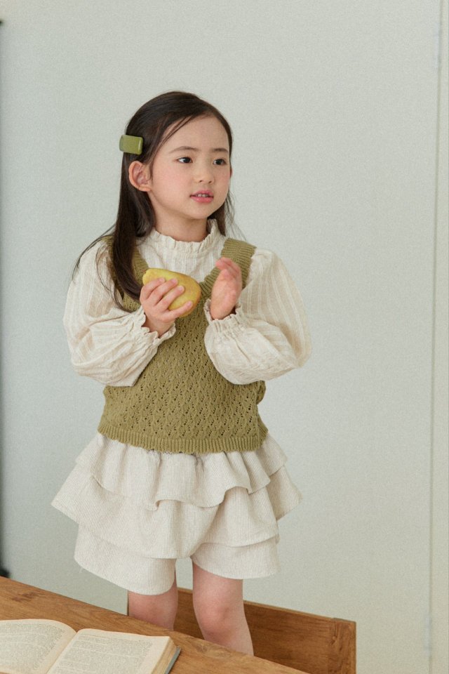 Mon Atelier - Korean Children Fashion - #prettylittlegirls - Scallop Vest - 5
