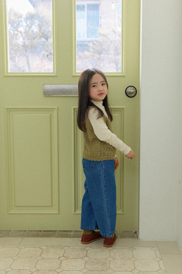 Mon Atelier - Korean Children Fashion - #prettylittlegirls - Drum Denim Pants - 3
