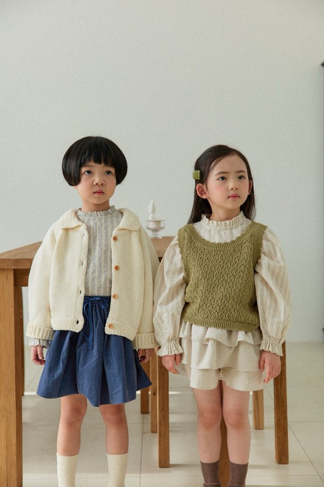Mon Atelier - Korean Children Fashion - #stylishchildhood - Scallop Vest - 8