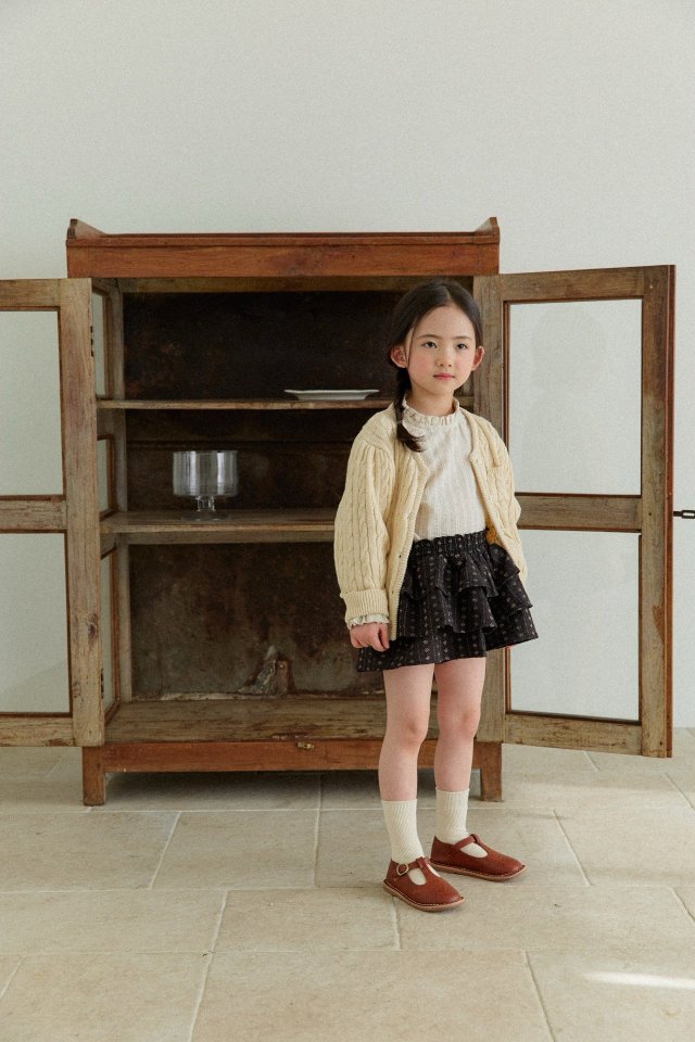 Mon Atelier - Korean Children Fashion - #stylishchildhood - Cable Cardigan - 3