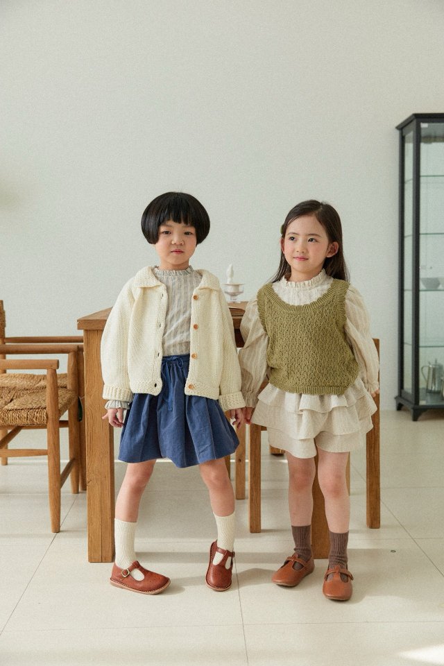 Mon Atelier - Korean Children Fashion - #todddlerfashion - Scallop Vest - 6
