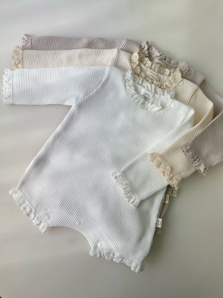 Monbebe - Korean Baby Fashion - #babyfever - 25 Waffle Suit - 8