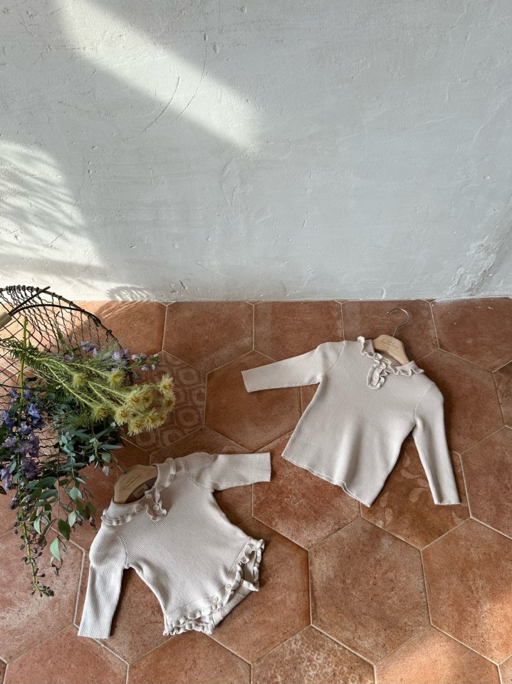 Monbebe - Korean Baby Fashion - #babyoninstagram - Bongbong Knit Blouse - 2