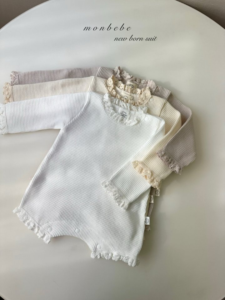 Monbebe - Korean Baby Fashion - #onlinebabyshop - 25 Waffle Suit - 2