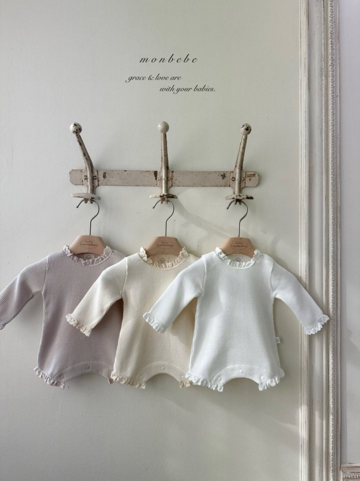 Monbebe - Korean Baby Fashion - #smilingbaby - 25 Waffle Suit - 3