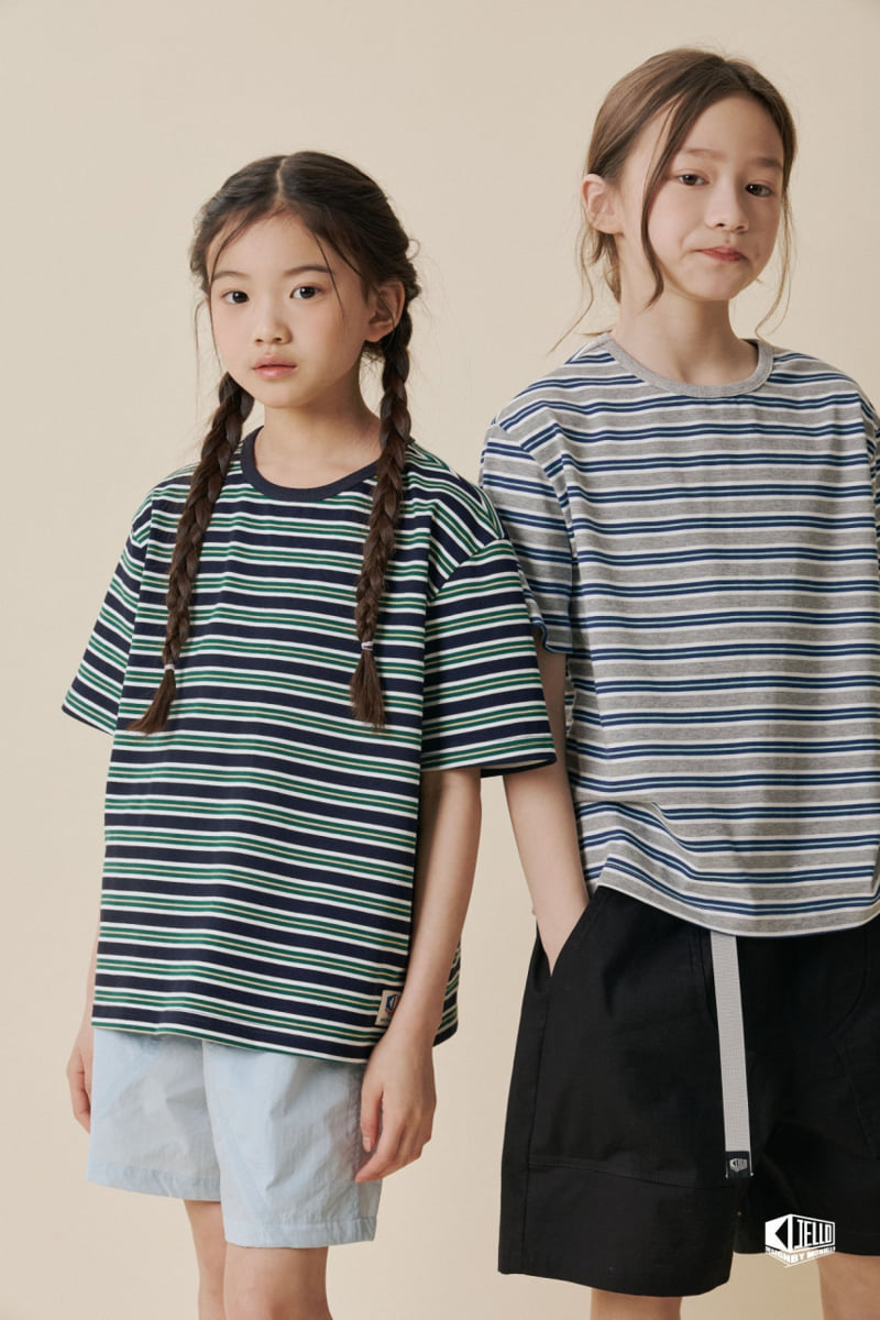 Monjello - Korean Children Fashion - #childofig - Mint Stripe Tee - 4