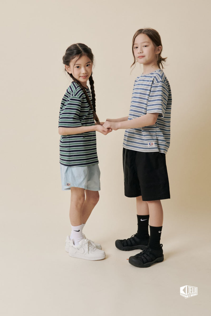 Monjello - Korean Children Fashion - #childrensboutique - Mint Stripe Tee - 5