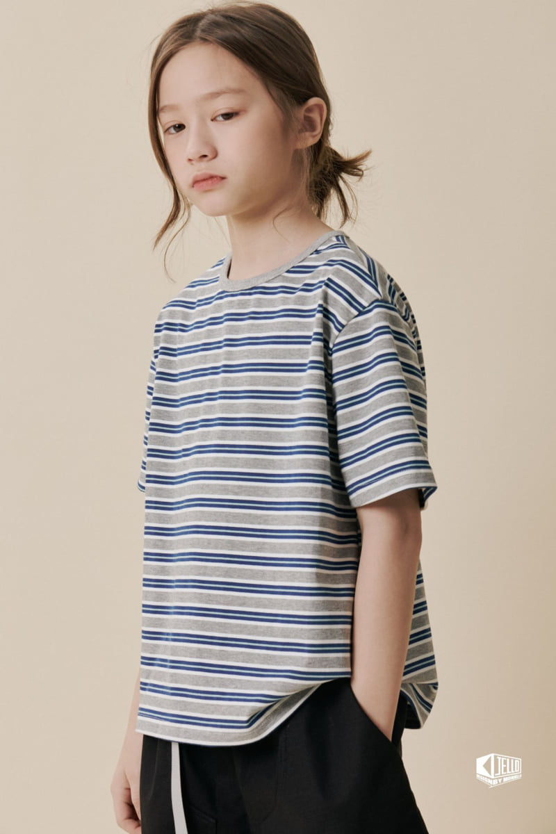 Monjello - Korean Children Fashion - #fashionkids - Mint Stripe Tee - 8