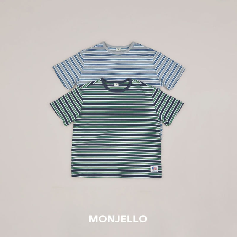 Monjello - Korean Children Fashion - #minifashionista - Mint Stripe Tee