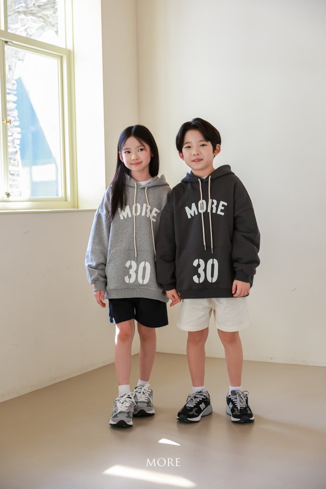 More - Korean Children Fashion - #kidsshorts - MORE Numbering Hoodie - 5