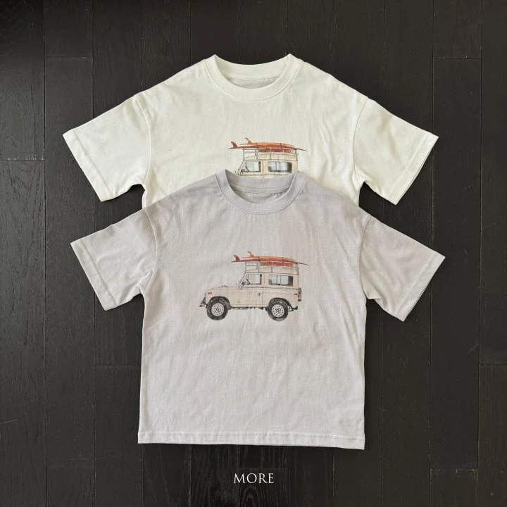 More - Korean Children Fashion - #kidsstore - Camping Car Short Sleeve Tee