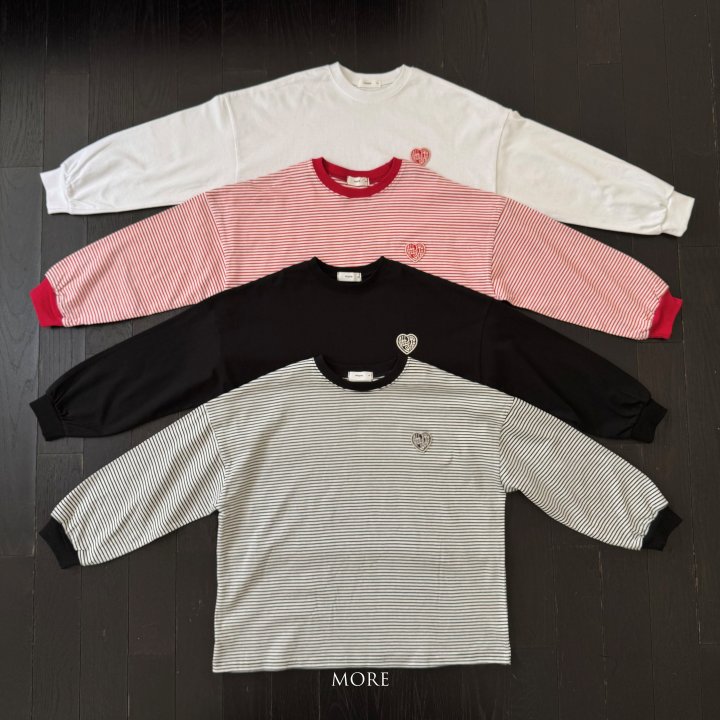 More - Korean Children Fashion - #littlefashionista - Love Long Sleeve Plain Tee