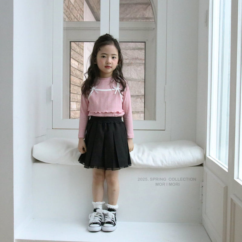 Mori Mori - Korean Children Fashion - #magicofchildhood - Lace Pleated Skirt - 6