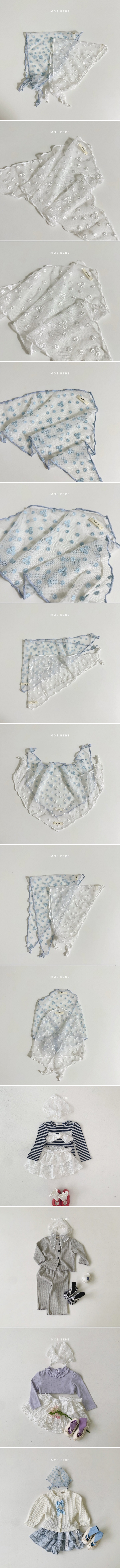 Mos Bebe - Korean Baby Fashion - #babyboutique - Small Flower Hair Kerchief