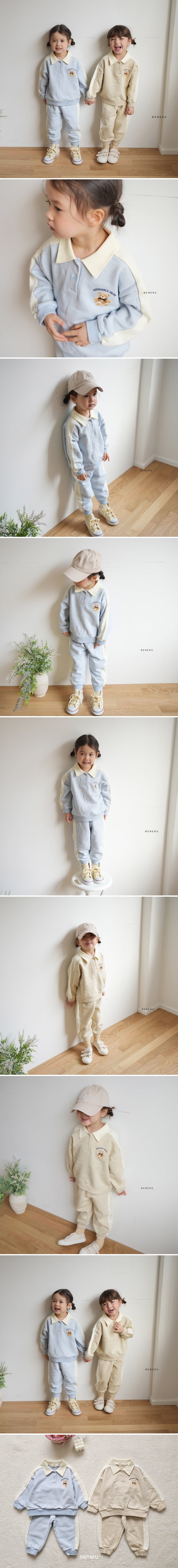Neneru - Korean Baby Fashion - #babyfashion - Lucky Top Bottom Set