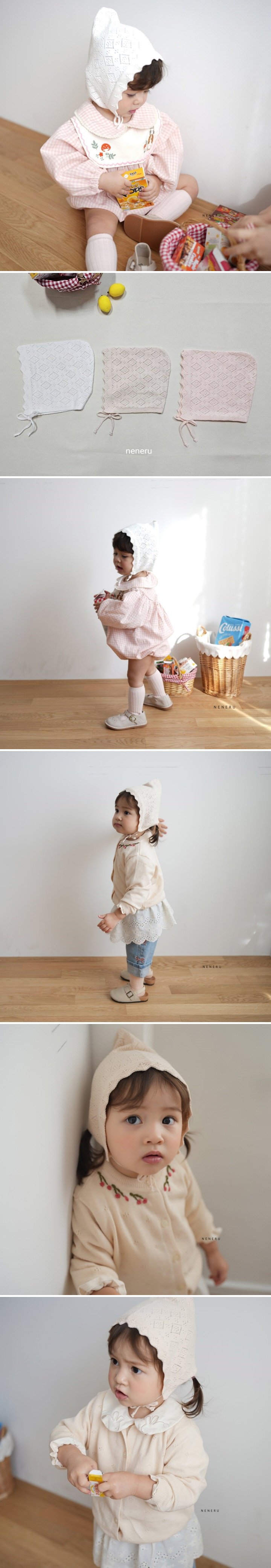 Neneru - Korean Baby Fashion - #babyfever - Luna Knit Bonnet