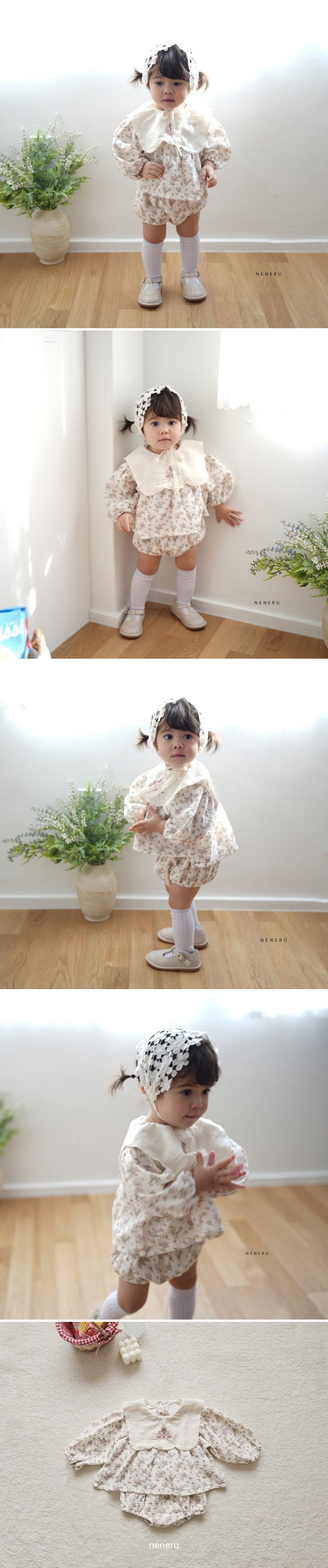 Neneru - Korean Baby Fashion - #babyootd - Bebe Avelin Bodysuit