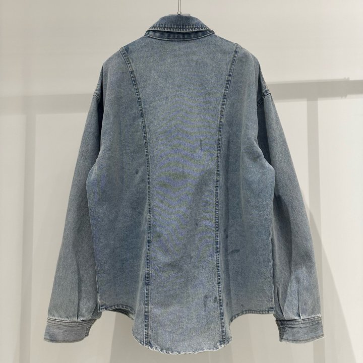 Neroli36 - Korean Women Fashion - #momslook - Salt Denim Shirt