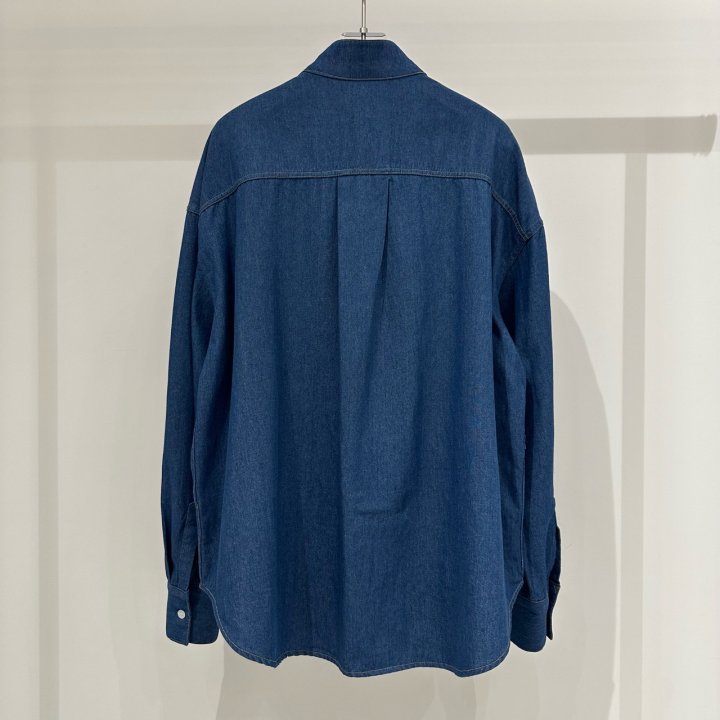 Neroli36 - Korean Women Fashion - #momslook - Tie Denim Shirt
