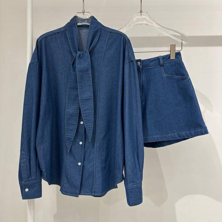 Neroli36 - Korean Women Fashion - #momslook - Denim Skirt Half Pants - 2