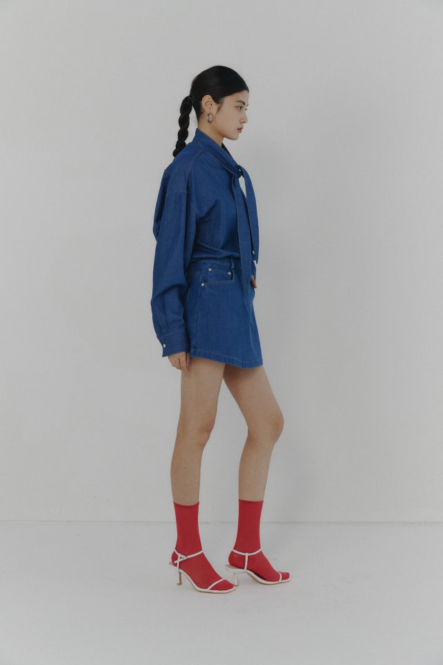 Neroli36 - Korean Women Fashion - #momslook - Denim Skirt Half Pants - 6