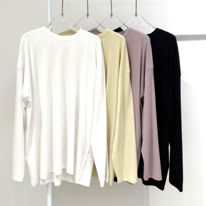 Neroli36 - Korean Women Fashion - #momslook - H Basic Tee - 9