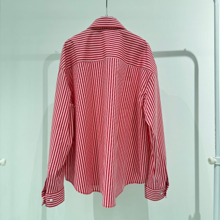 Neroli36 - Korean Women Fashion - #momslook - Wendy Stripe Shirt - 2