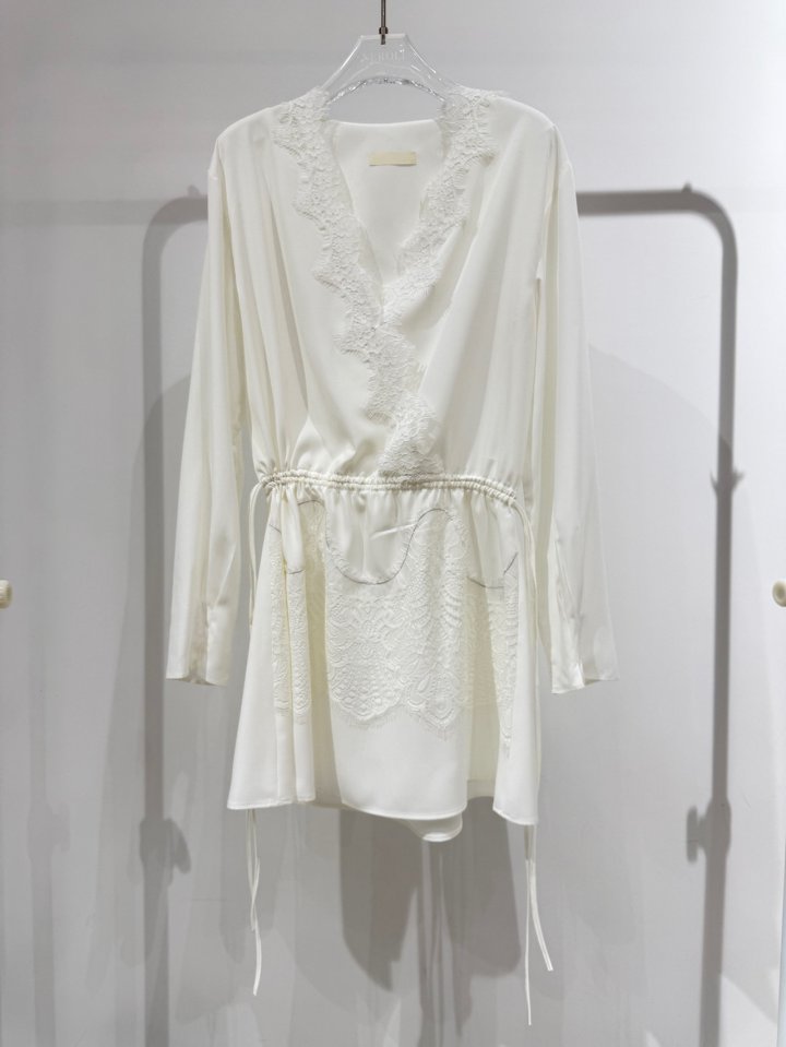 Neroli36 - Korean Women Fashion - #momslook - Lace Layered One-piece