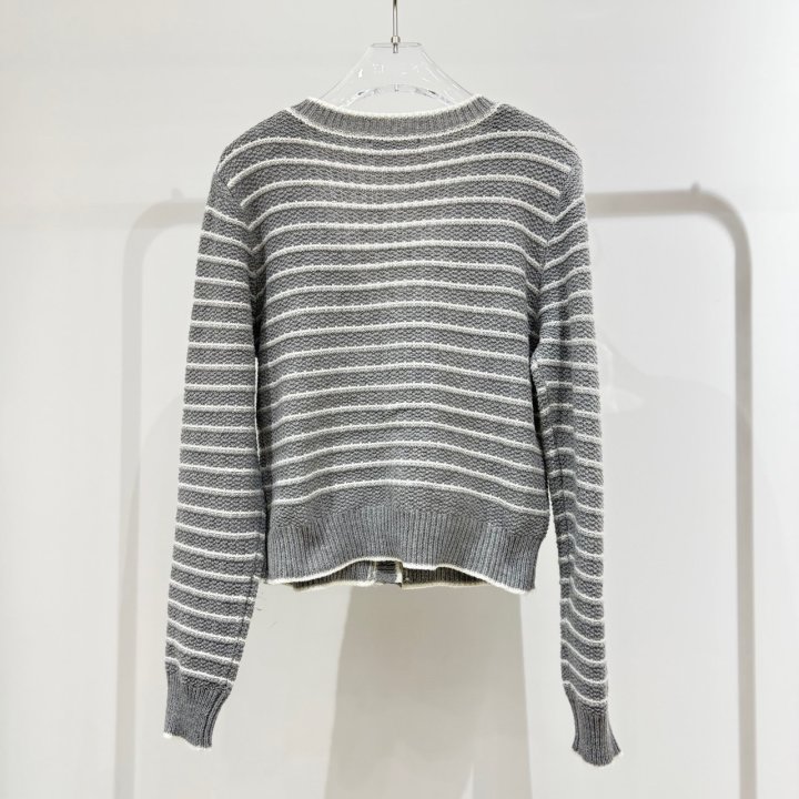 Neroli36 - Korean Women Fashion - #momslook - M Stripe Cardigan - 2