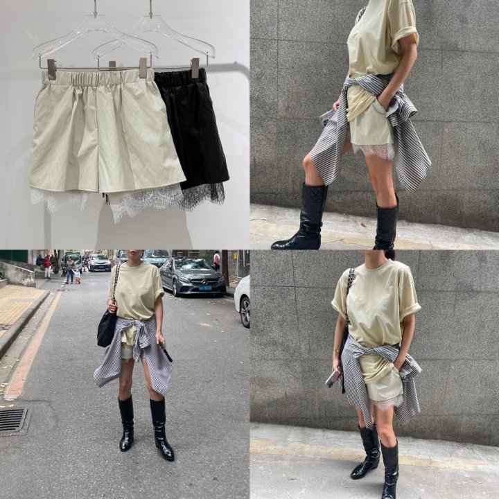 Neroli36 - Korean Women Fashion - #momslook - H True Shorts - 3