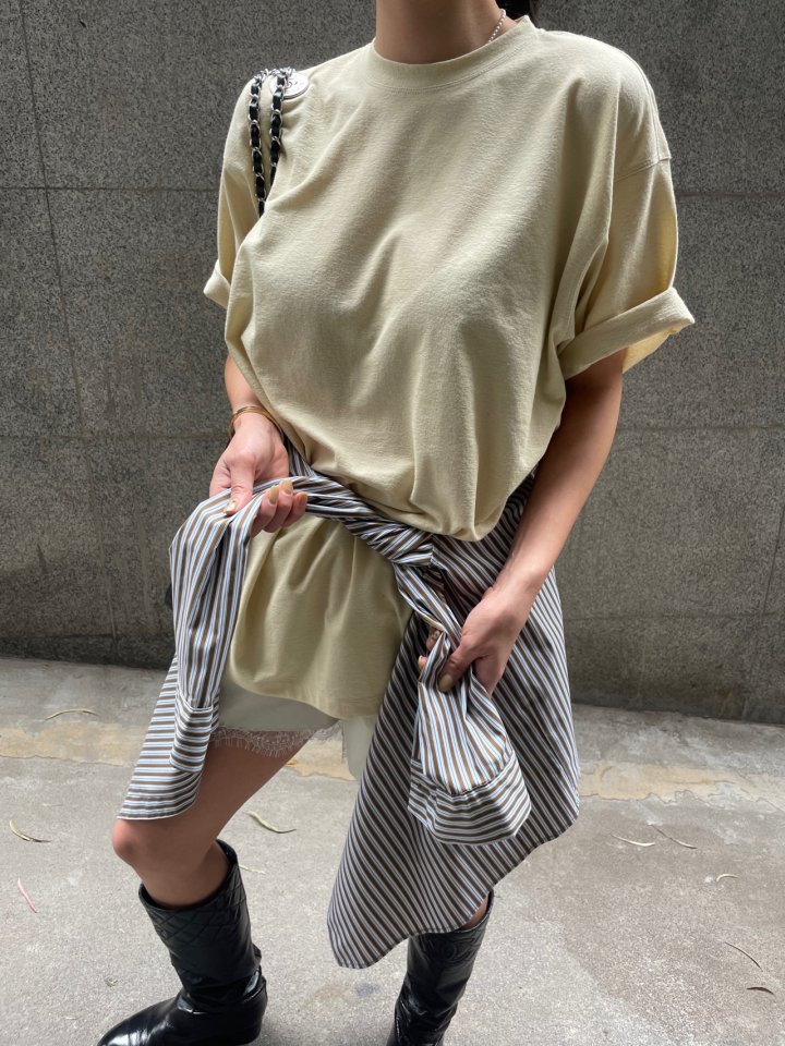 Neroli36 - Korean Women Fashion - #womensfashion - H Avec Tee - 4