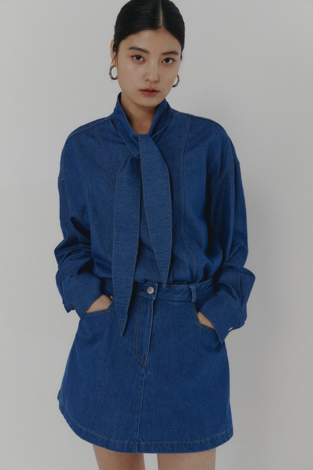 Neroli36 - Korean Women Fashion - #romanticstyle - Denim Skirt Half Pants - 12