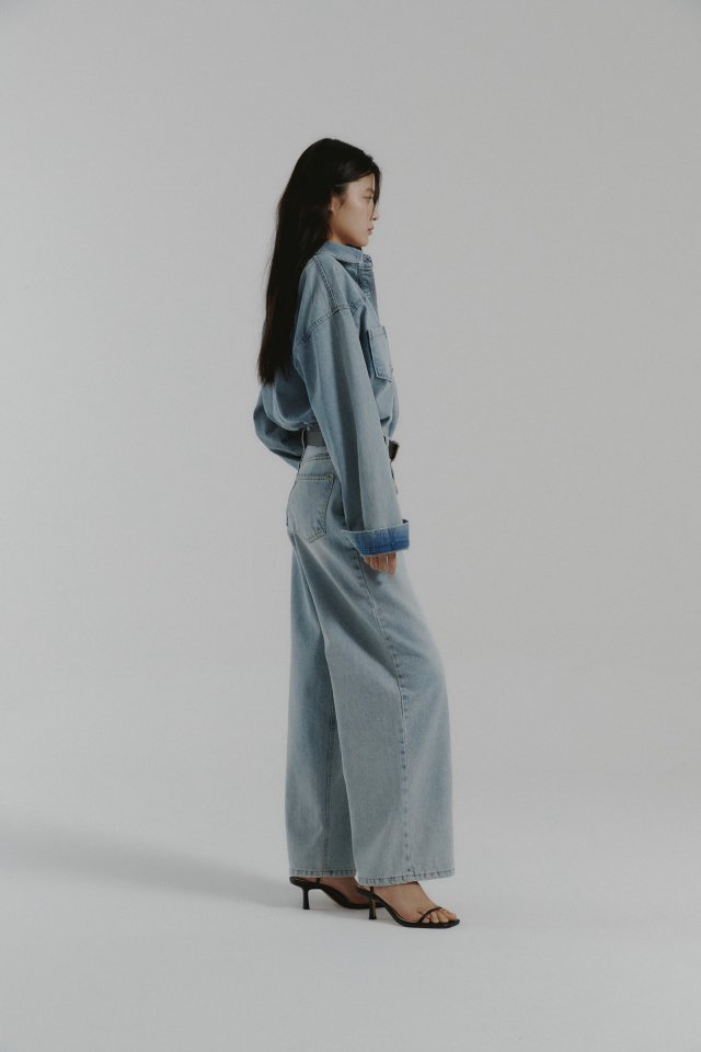 Neroli36 - Korean Women Fashion - #vintageinspired - Salt Denim Pants - 10