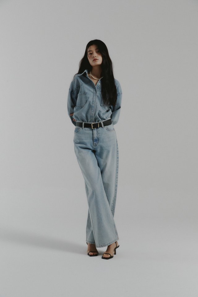 Neroli36 - Korean Women Fashion - #vintagekidsstyle - Salt Denim Pants - 11