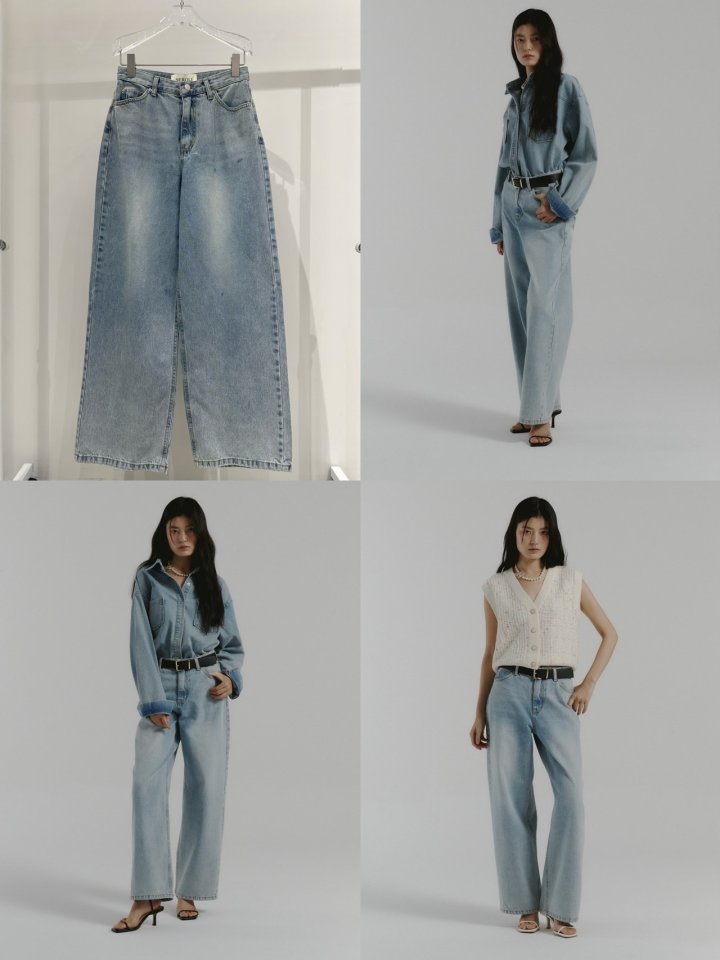 Neroli36 - Korean Women Fashion - #womensfashion - Salt Denim Pants - 3