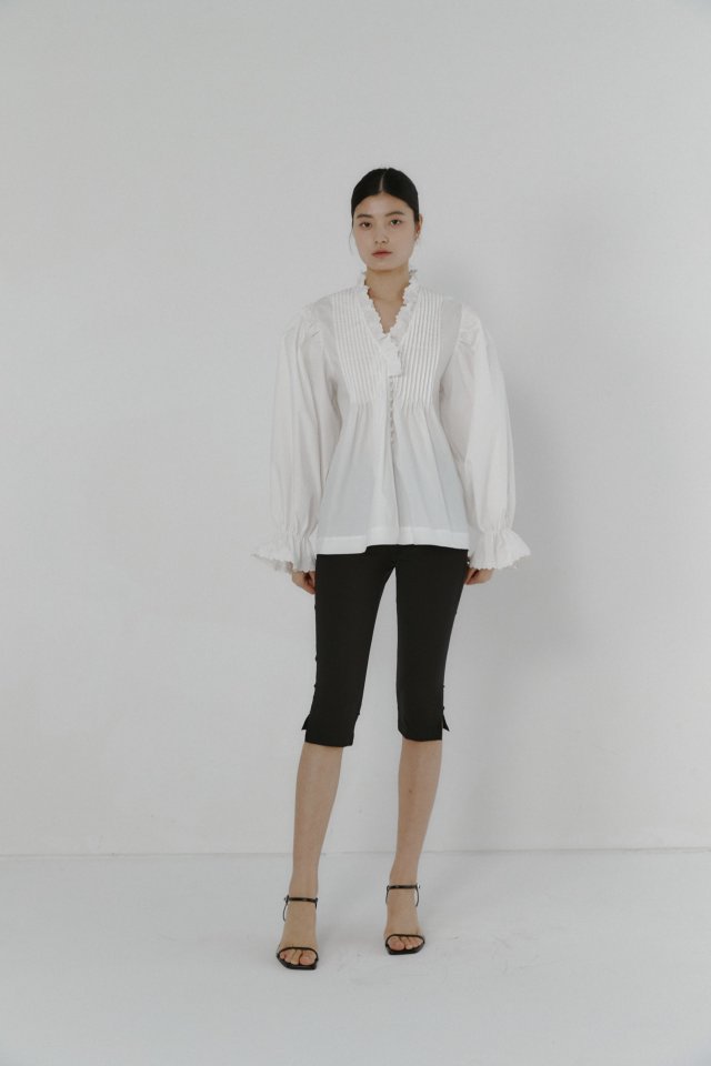 Neroli36 - Korean Women Fashion - #womensfashion - M Pin-tuck Embroidery Blouse