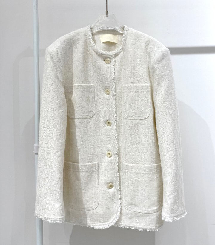 Neroli36 - Korean Women Fashion - #womensfashion - H Pocket Tweed Jacket - 8