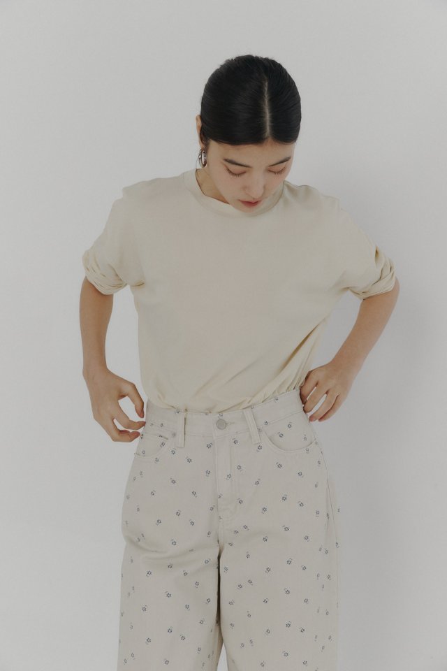 Neroli36 - Korean Women Fashion - #momslook - H Basic Tee - 4