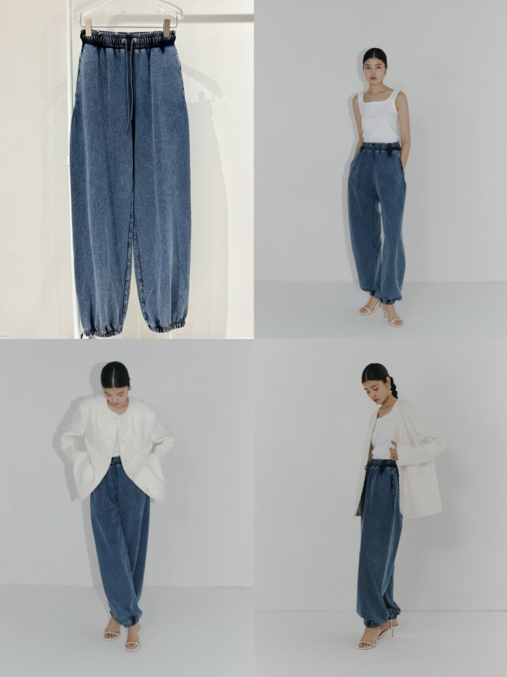 Neroli36 - Korean Women Fashion - #womensfashion - M Washing Pigment Jogger Pants - 3