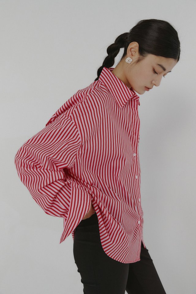 Neroli36 - Korean Women Fashion - #womensfashion - Wendy Stripe Shirt - 7