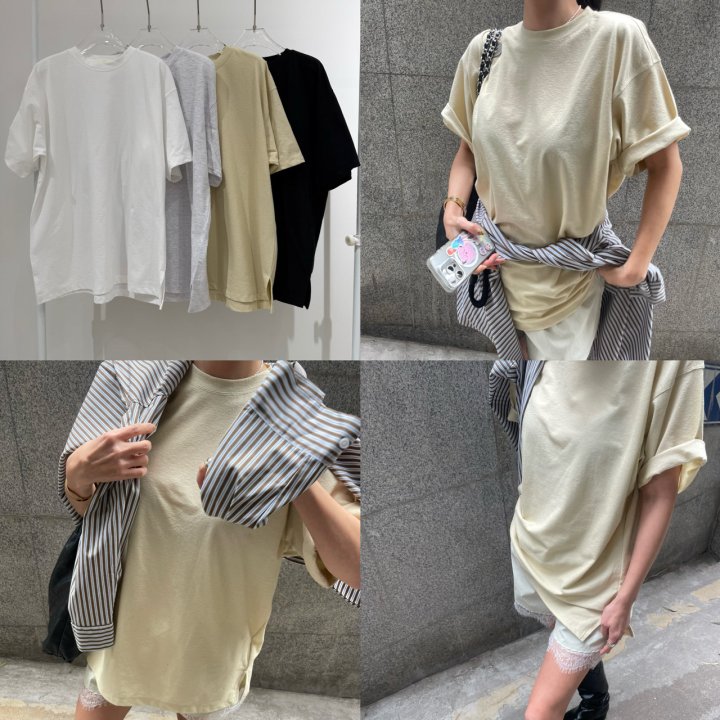 Neroli36 - Korean Women Fashion - #womensfashion - H Avec Tee - 3