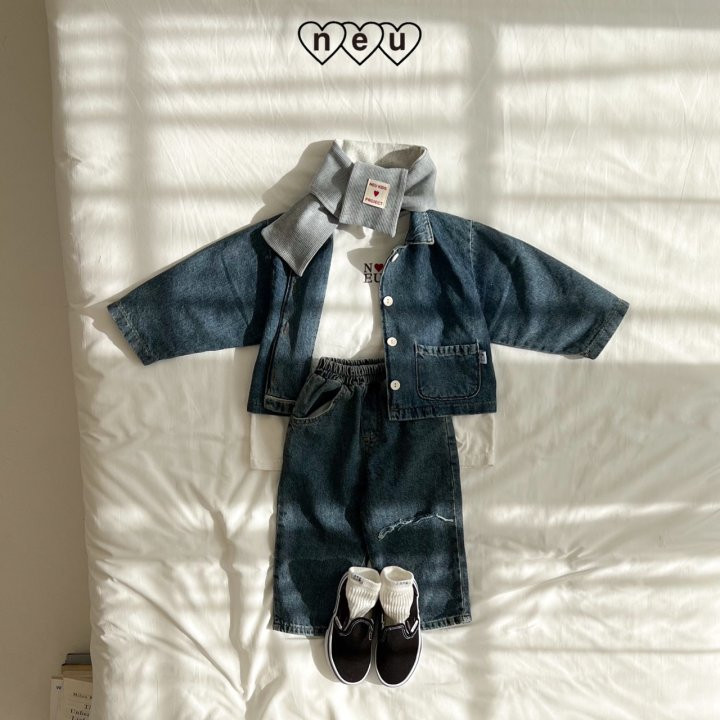 Neu - Korean Children Fashion - #fashionkids - Denim Shirt - 3