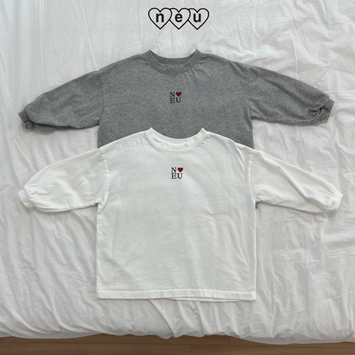 Neu - Korean Children Fashion - #kidsshorts - Heart Tee