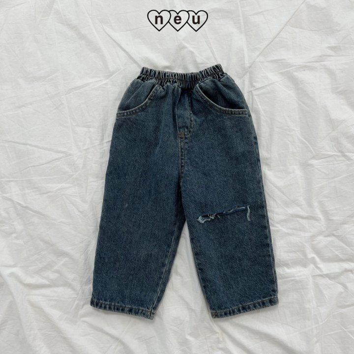 Neu - Korean Children Fashion - #kidzfashiontrend - Ripped Denim Pants