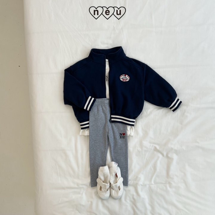 Neu - Korean Children Fashion - #kidzfashiontrend - Ribbed Plain Leggings - 5